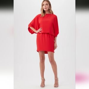 NWT TRINA TURK Manhattan Dress Red Mini Dress XS $298
